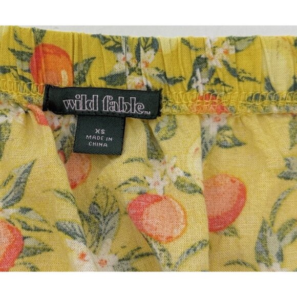 Wild Fable Linen Blend Peach Lightweight Wrap Mini Skirt Size XS‎ Boho Festival - Picture 5 of 9